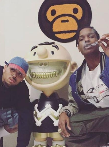 chris brown and asap rocky teased a potential new