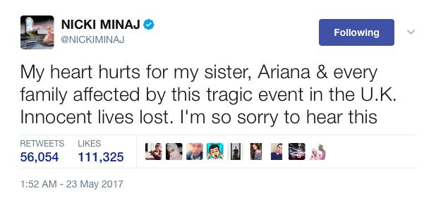 Drake, Rihanna and other celebrities share messages of support following the Manchester Arena explosion that left 22 dead!, EntertainmentSA News South Africa