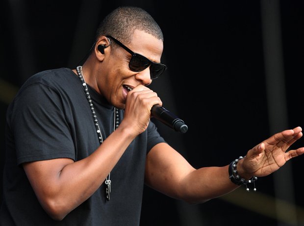 Jay-Z  on stage at T in the Park