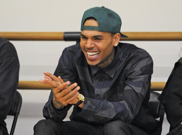 Image result for Chris Brown laughing