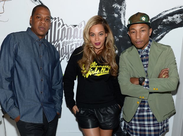 Jay-Z, Beyonce and Pharrell