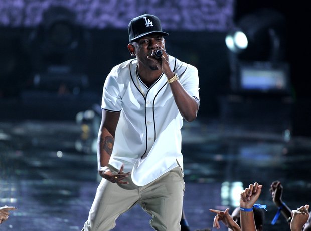 Kendrick Lamar performs onstage at the BET Awards 