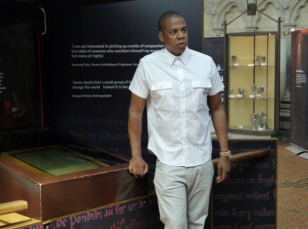 Jay Z checks outside original Magna Carta