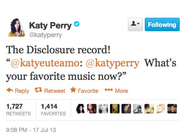 Katy Perry Twitter