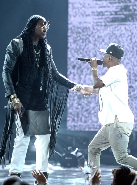 2 Chainz wearing glasses with Kendrick Lamar