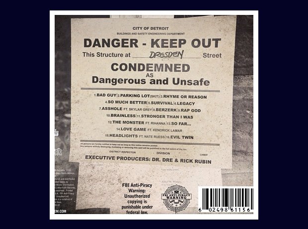 Eminem unveils 'The Marshall Mathers LP 2' tracklisting