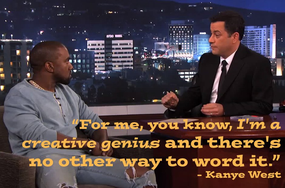 Kanye West quote on Jimmy Kimmel