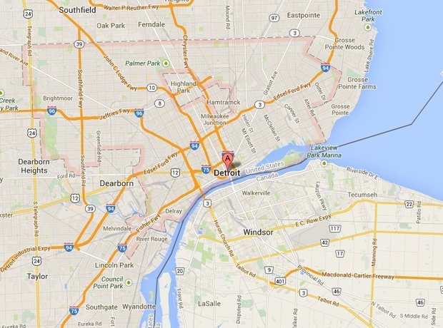 Detroit map