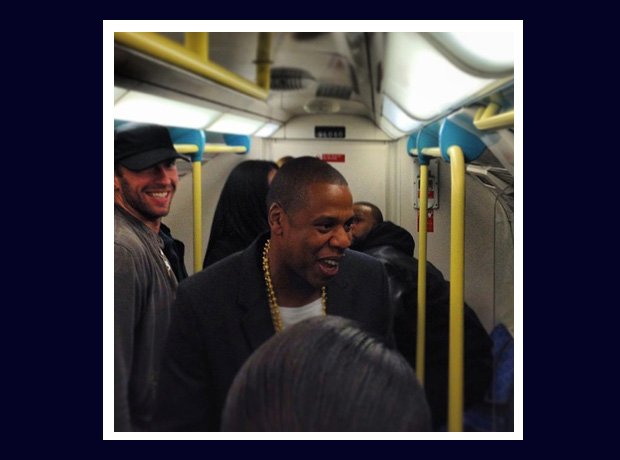 Jay Z and Chris Martin on the underground