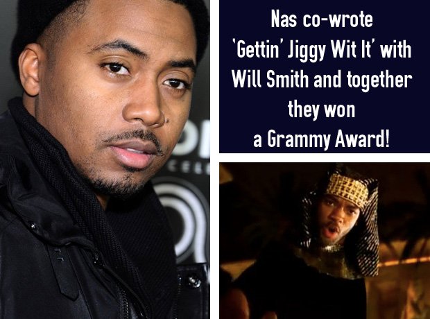 Nas co-wrote Will Smith's Gettin Jggy Wit It