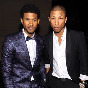 Usher And Pharrell Williams at Angel Ball