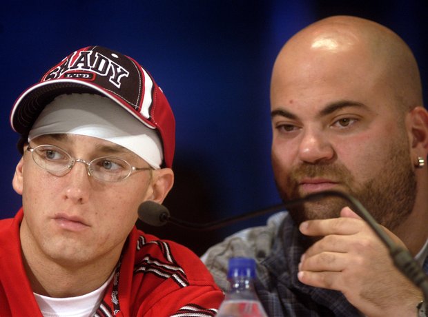 Eminem and his manager Paul Rosenberg