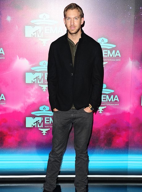 Calvin Harris on the MTV EMAs 2013 Red Carpet