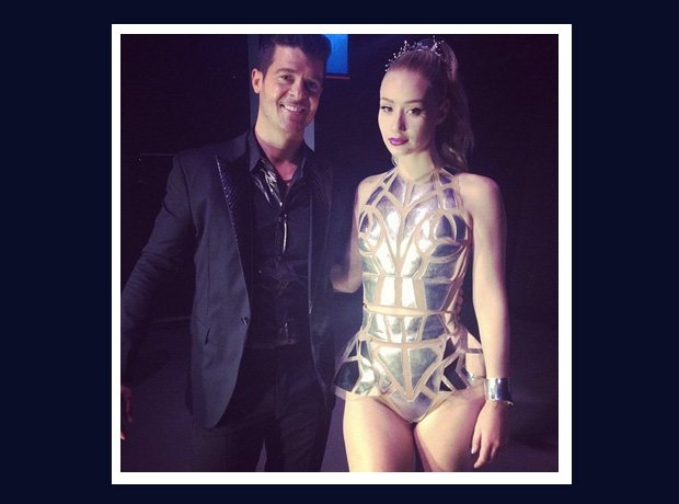 Iggy Azalea and Robin Thicke
