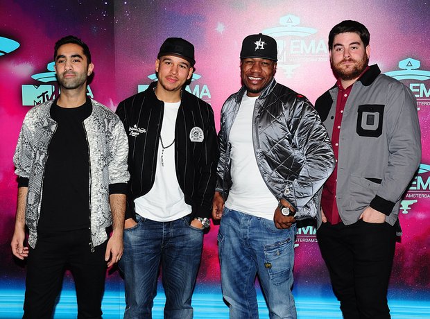 Rudimental on the MTV EMAs 2013 Red Carpet