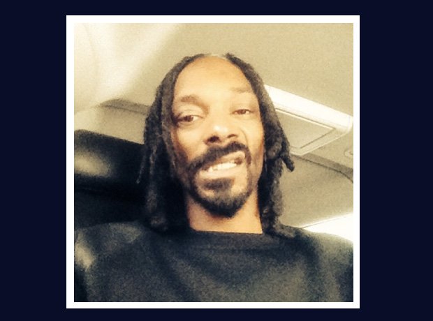 Snoop Dogg selfie on a plane