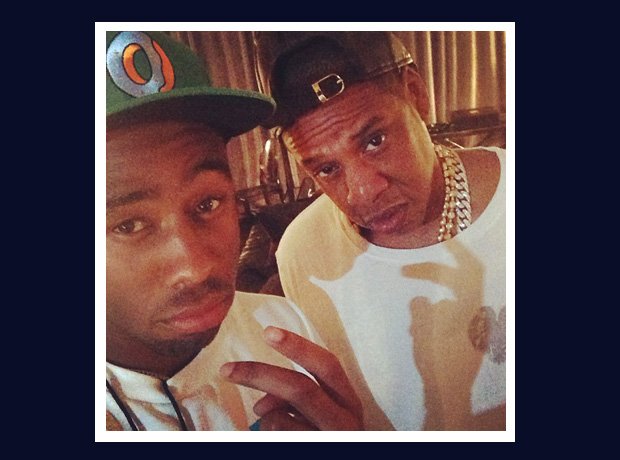Tyler The Creator and Jay Z selfie