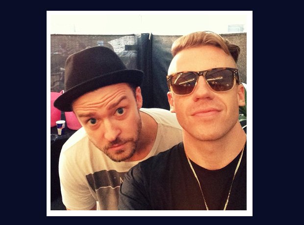 Macklemore and Justin Timberlake selfie