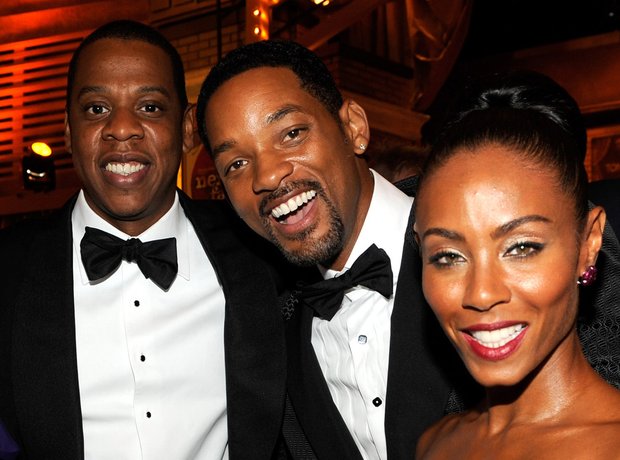 Jay Z, Will Smith and Jada Pinkett Smith