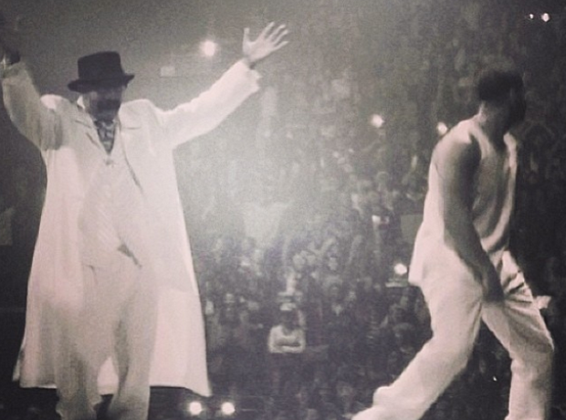 drake with his dad