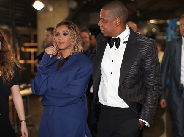 Beyonce and Jay Z backstage Grammy Awards