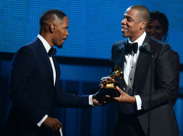 Jamie Foxx and Jay Z Grammy Award 2014