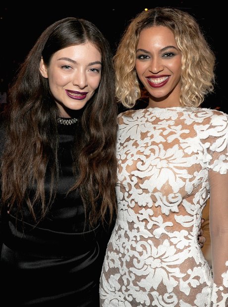 Lorde and Beyonce at the Grammy Awards