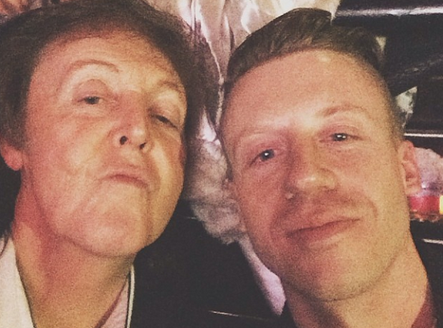 Macklemore Paul McCartney selfie Grammys 2014