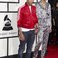 Image 6: Pharrell and his wife Grammys Arrivals 2014
