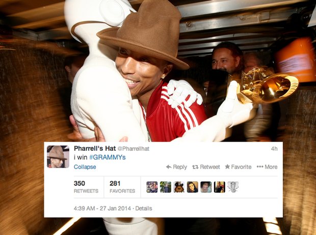Pharrell Grammys Hat Gallery XTRA
