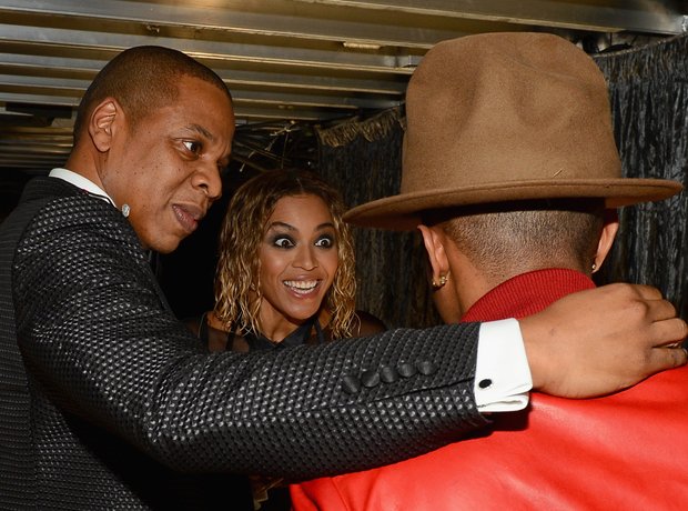 Pharrell WIlliams, Jay Z and Beyonce