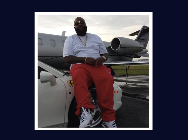 Rick Ross Instagram car and airplane