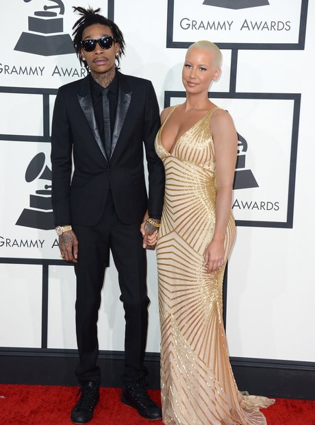 Wiz Khalifa and Amber Rose at the Grammy Awards 20
