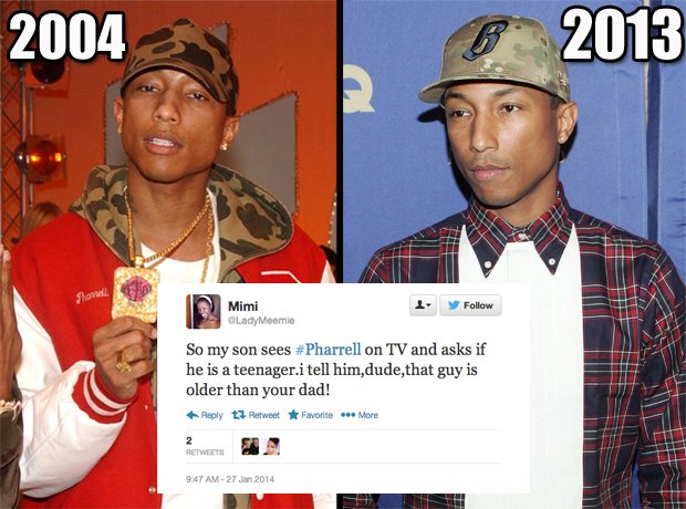 You're Not The Only Person Who's Noticed Pharrell Williams Doesn't Age ...