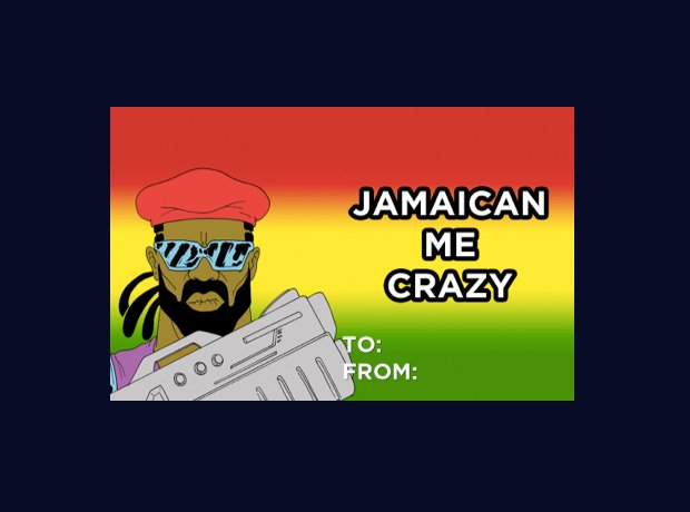 Major Lazer Valentines Cards