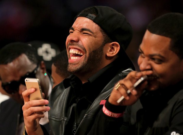 Drake laughing