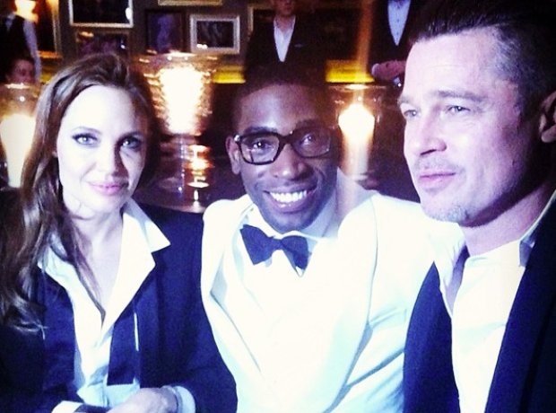 Tinie Tempah, Angelina Jolie and Brad Pitt