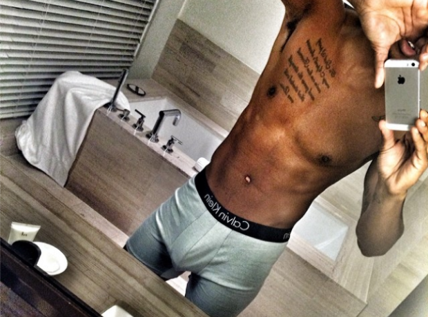 Trey Songz topless