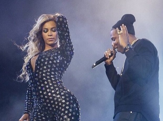 Beyonce and Jay Z at the O2 Arena in 2014