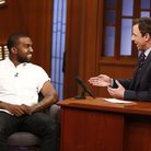 Kanye West and Seth Myers on the late show
