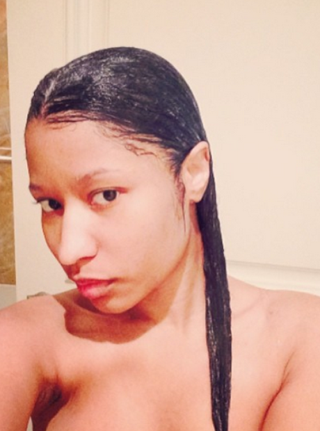 Nicki Minaj shower instagram 