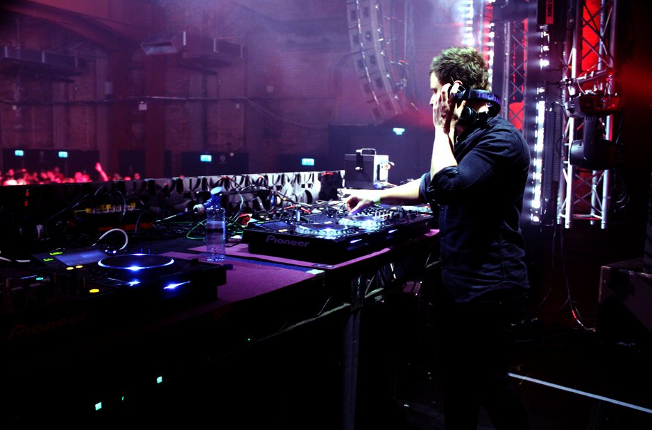 Fedde Le Grand DJs at the Victoria Warehouse in Manchester
