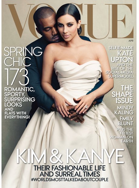 Kanye West and Kim Kasdashian Vogue cover