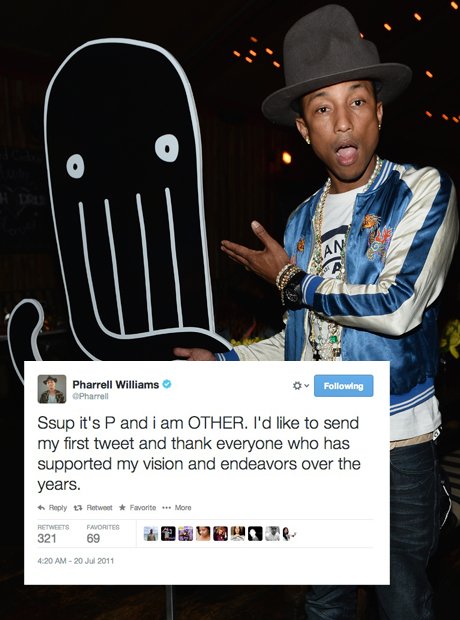 Pharrell first tweet