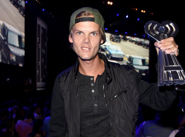 Avicii backstage at the 2014 iHeartRadio Music Awa