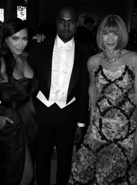 Kim Kardashian And Kanye West Posed With Us Vogue Editor Anna