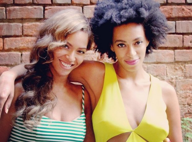 Beyonce & Solange with Jay Z