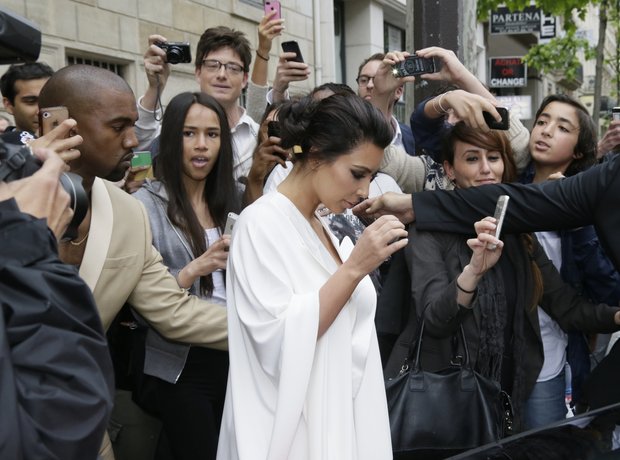Kim Kardashian and Kanye West