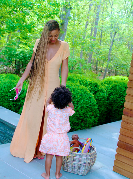 Beyonce braids Blue Ivy