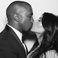 Image 6: Kim Kardashian and Kanye West kissing at Wedding 2014